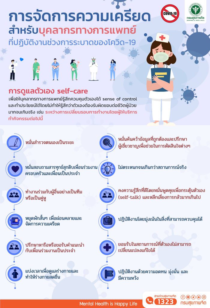 การจัดการความเครียดสำหรับบุคลากรทางการแพทย์